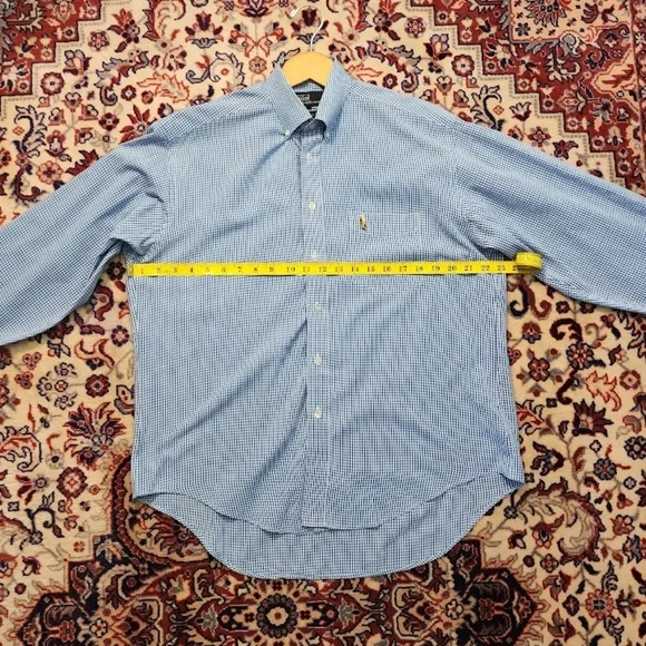 Polo Button Down Shirt Mens M - Picture 5 of 8